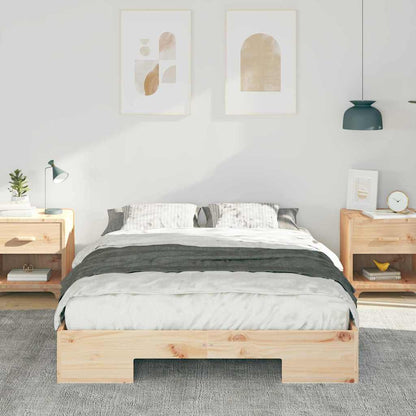 Bed Frame Brown 120 x 190 cm
