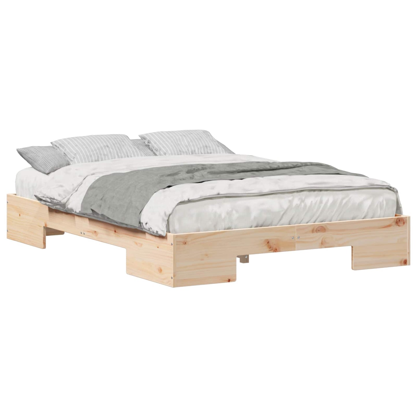 Bed Frame Brown 120 x 190 cm