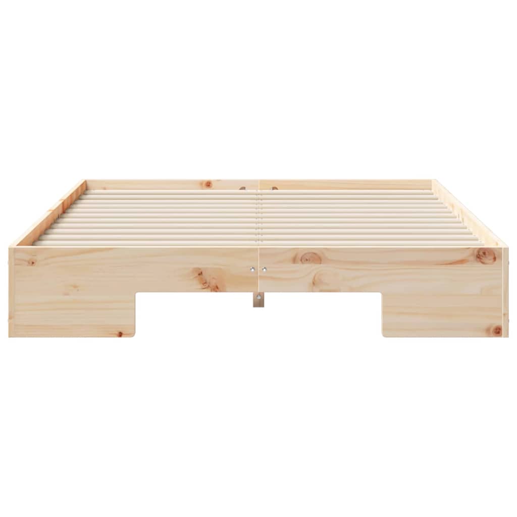 Bed Frame Brown 120 x 190 cm