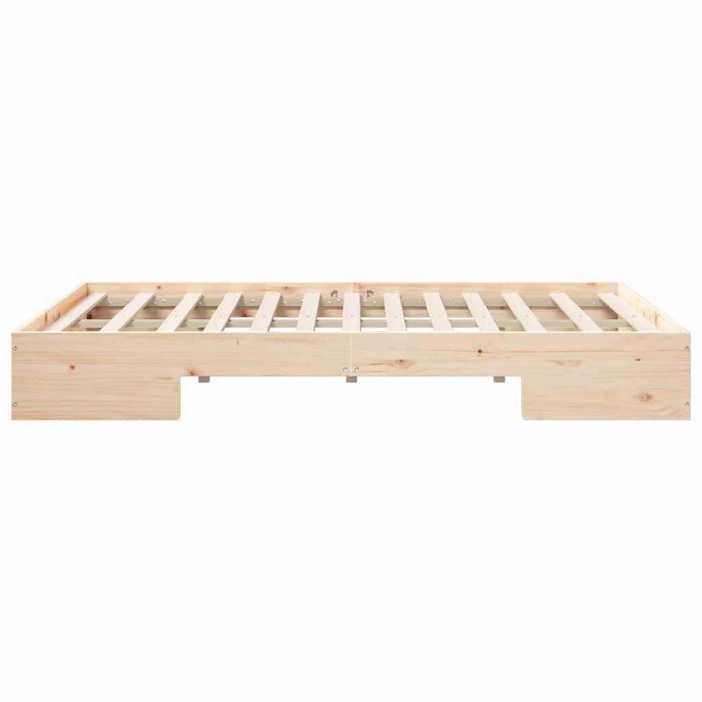 Bed Frame Brown 120 x 190 cm