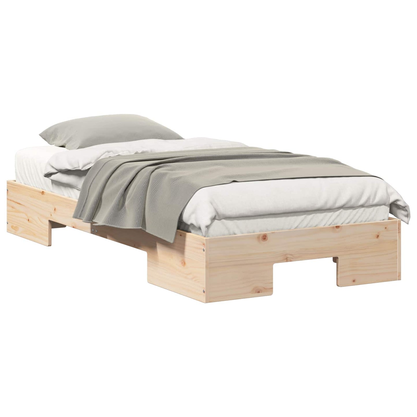 Bed Frame Brown 90 x 200 cm