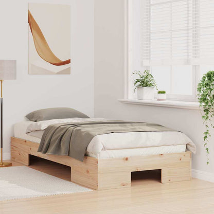 Bed Frame Brown 80 x 200 cm