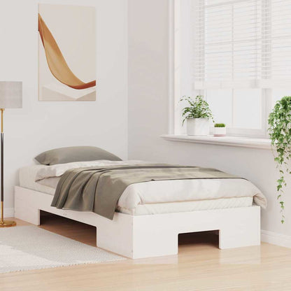 Bed Frame White 90 x 190 cm