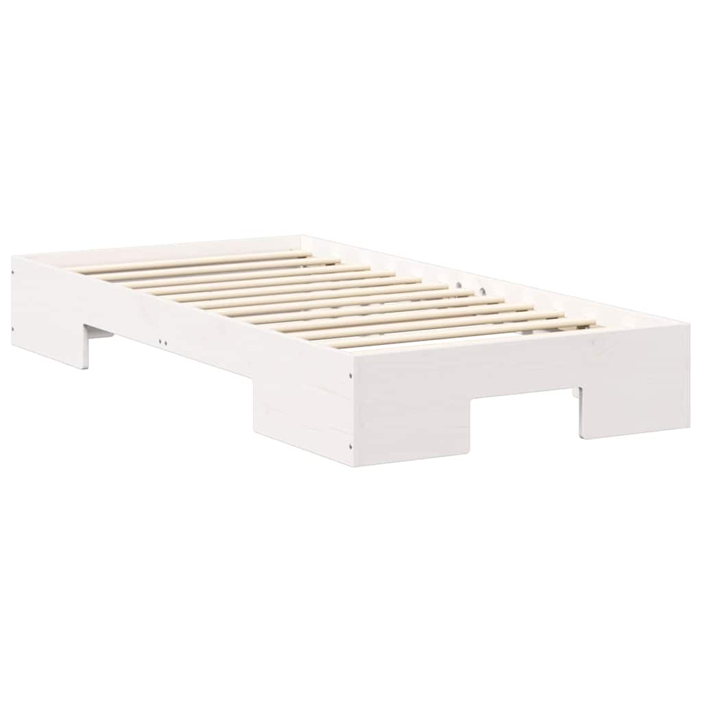 Bed Frame White 90 x 190 cm