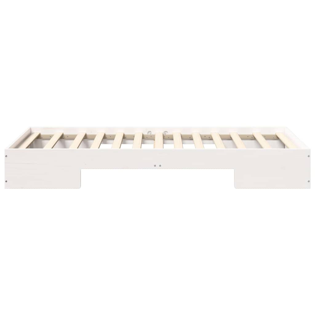 Bed Frame White 75 x 190 cm