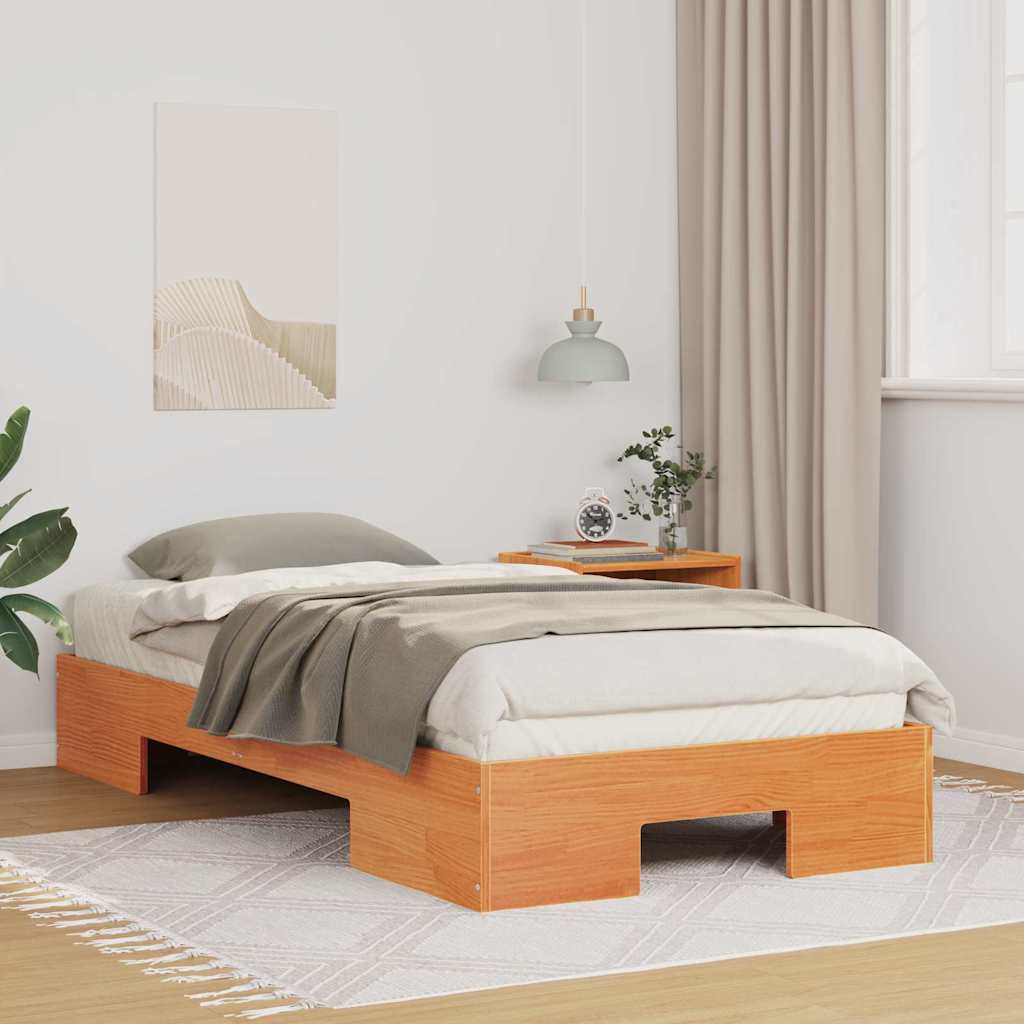 Bed Frame Brown 75 x 190 cm