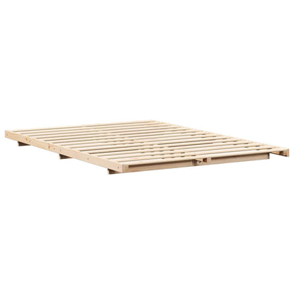 Bed Frame Brown 150 x 200 cm Solid Pine Wood