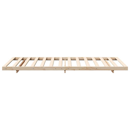 Bed Frame Brown 90 x 190 cm Solid Pine Wood