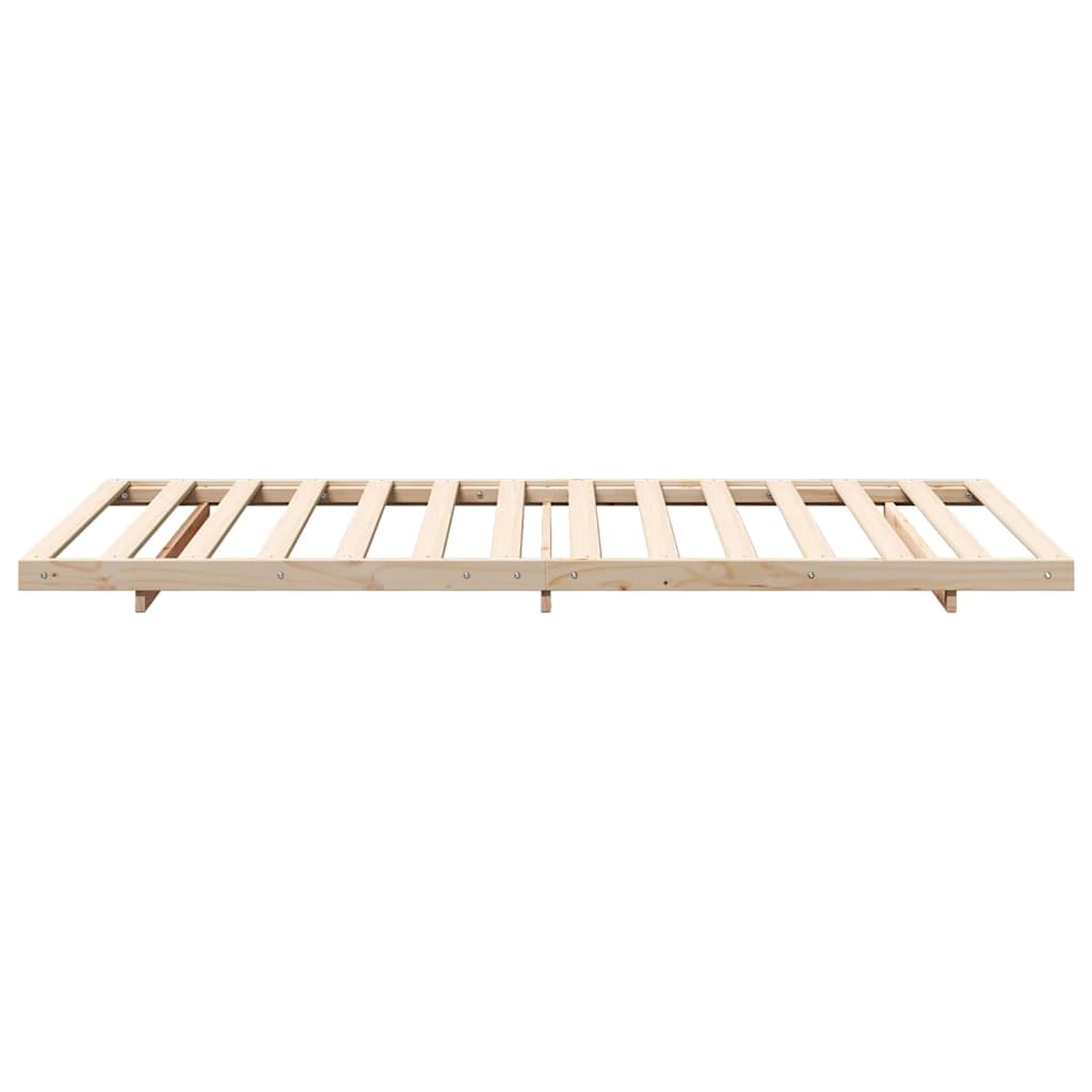 Bed Frame Brown 90 x 220 cm Solid Pine Wood