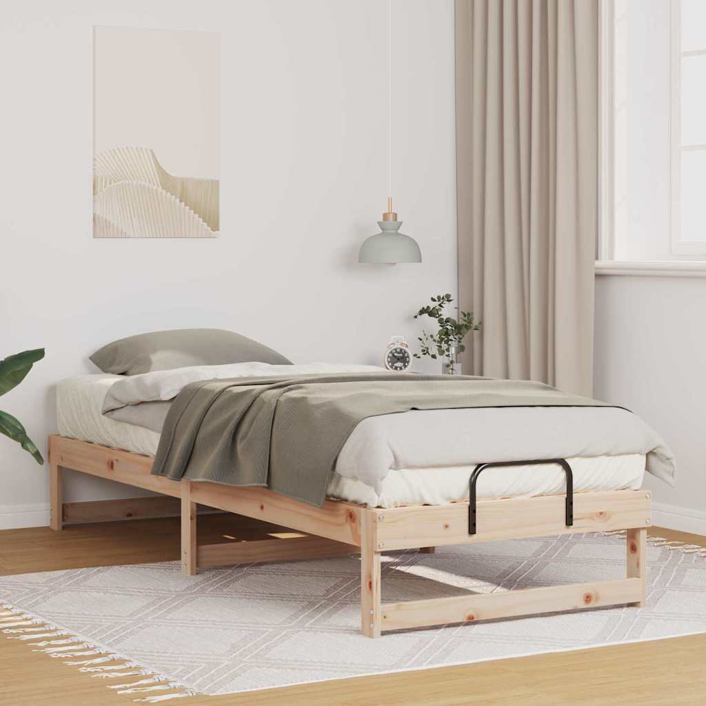 Bed Frame Brown 80 x 200 cm Solid Pine Wood