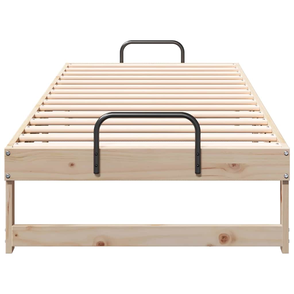 Bed Frame Brown 80 x 200 cm Solid Pine Wood