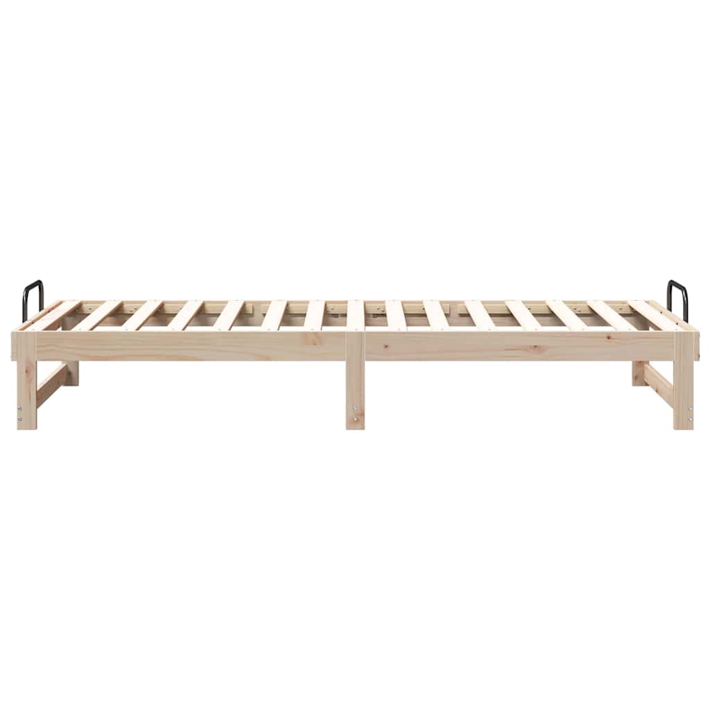 Bed Frame Brown 80 x 200 cm Solid Pine Wood