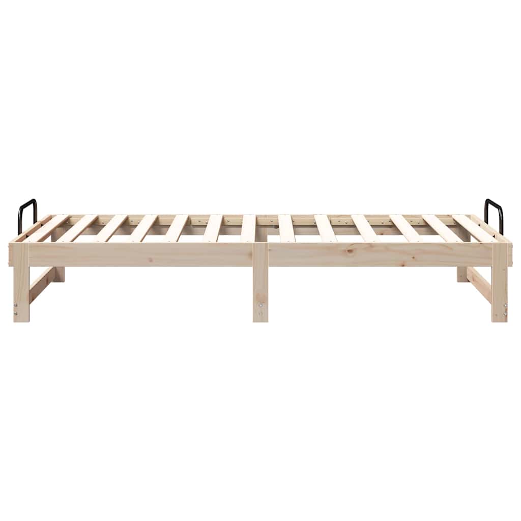 Bed Frame Brown 90 x 190 cm Solid Pine Wood
