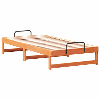 Bed Frame Brown 90 x 190 cm Solid Pine Wood
