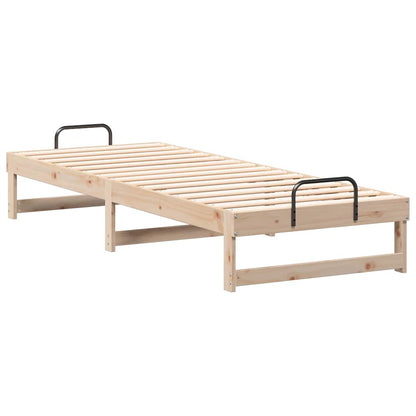 Bed Frame Brown 80 x 210 cm Solid Pine Wood