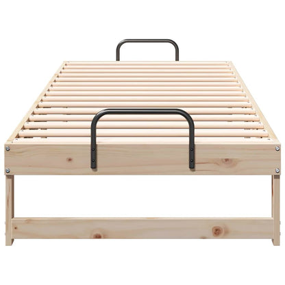 Bed Frame Brown 80 x 210 cm Solid Pine Wood