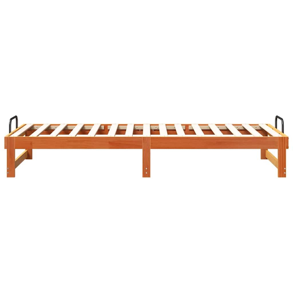 Bed Frame Brown 80 x 210 cm Solid Pine Wood