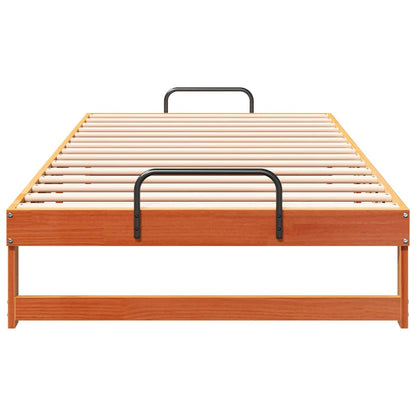 Bed Frame Brown 100 x 210 cm Solid Pine Wood