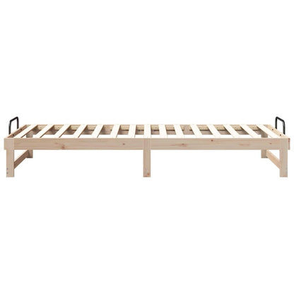 Bed Frame Brown 80 x 220 cm Solid Pine Wood