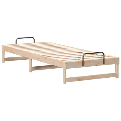 Bed Frame Brown 90 x 220 cm Solid Pine Wood