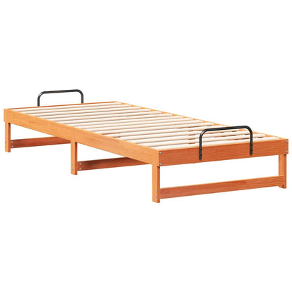 Bed Frame Brown 90 x 220 cm Solid Pine Wood