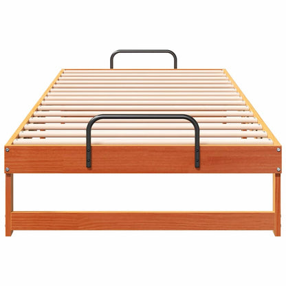Bed Frame Brown 90 x 220 cm Solid Pine Wood