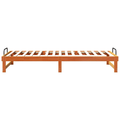 Bed Frame Brown 90 x 220 cm Solid Pine Wood