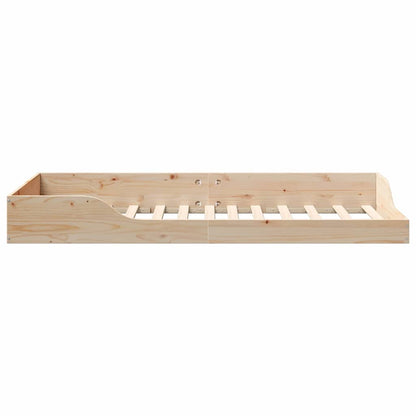 Bed Frame Brown 80 x 200 cm Solid Pine Wood
