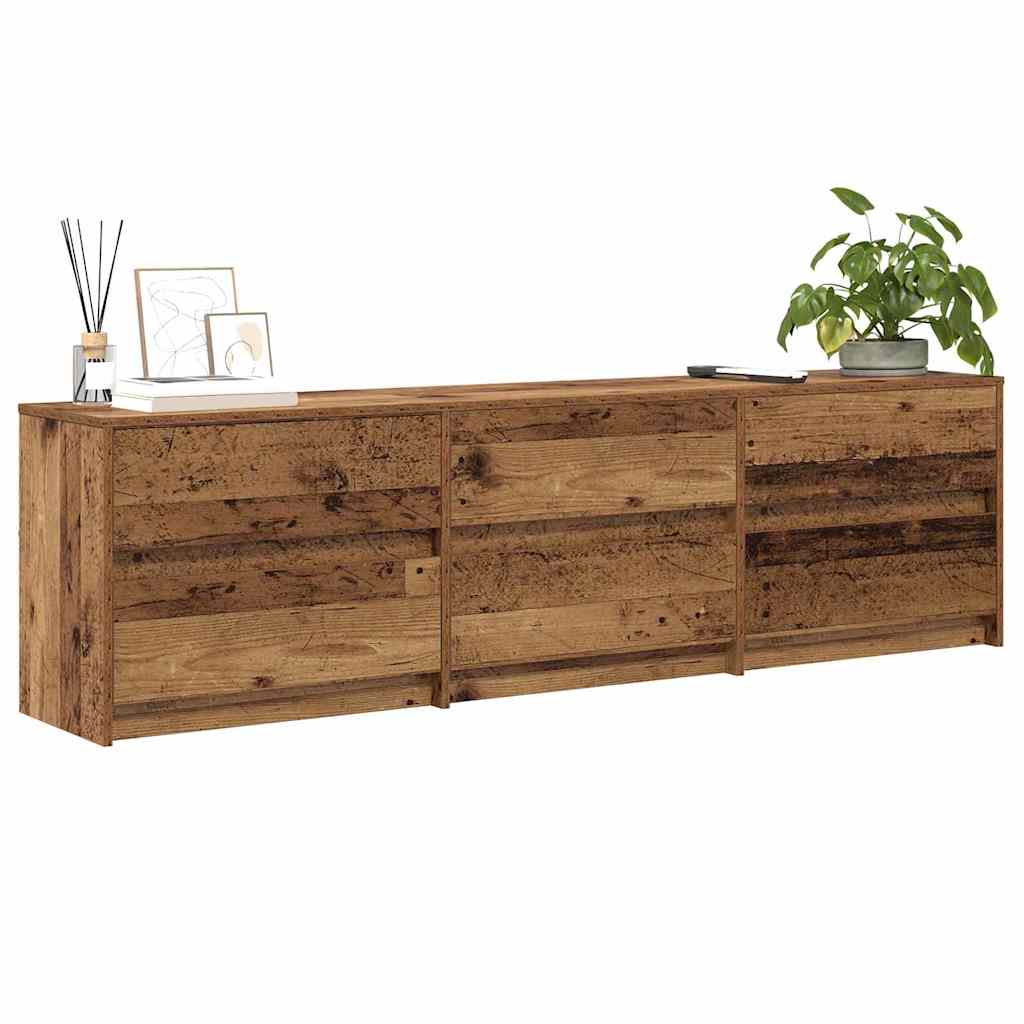 TV Units 2 pcs Old Wood 180 x 34 x 50 cm Engineered Wood