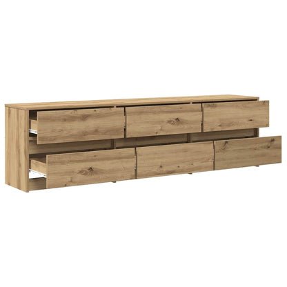 TV Units 2 pcs Artisan Oak 180 x 34 x 50 cm Engineered Wood