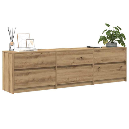 TV Units 2 pcs Artisan Oak 180 x 34 x 50 cm Engineered Wood