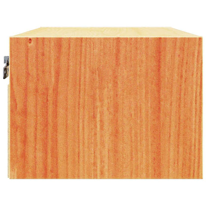 Wall-mounted Bedside Table Wax brown 50 x 32.5 x 24 cm