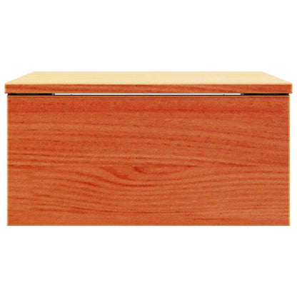 Bedside Table Wax Brown 37 x 35 x 18.5 cm Solid pine wood