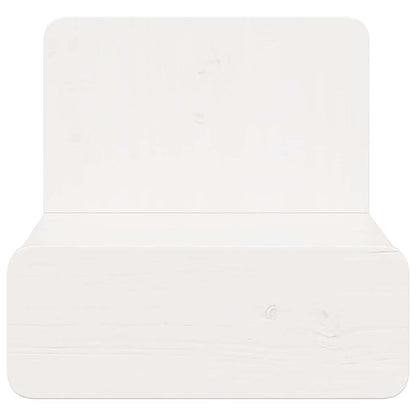 Bedside Table 2 pcs White 44 x 32.5 x 40 cm Solid pine wood