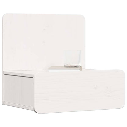 Bedside Table 2 pcs White 44 x 32.5 x 40 cm Solid pine wood