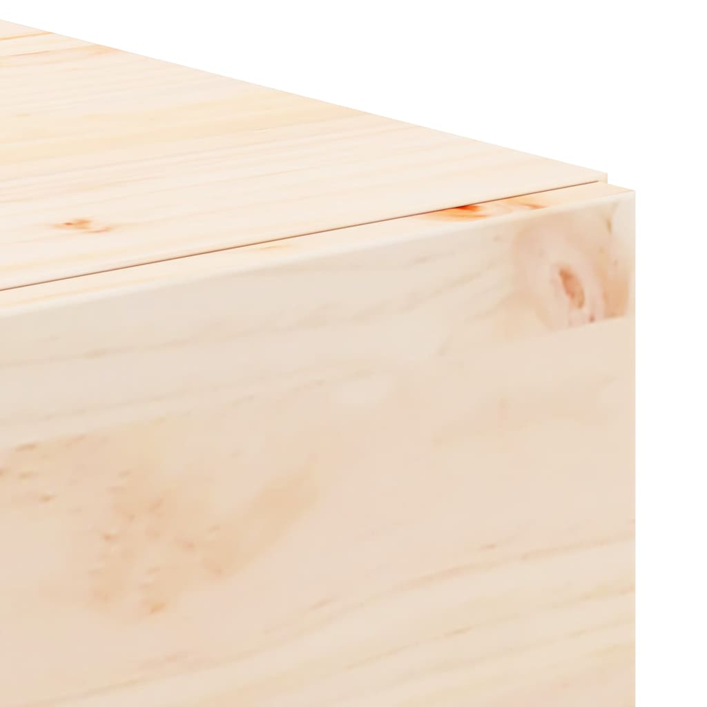 Bedside Table Brown 42 x 32.5 x 40 cm Solid pine wood
