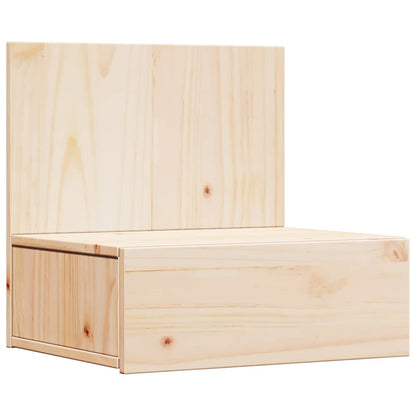 Bedside Table Brown 42 x 32.5 x 40 cm Solid pine wood
