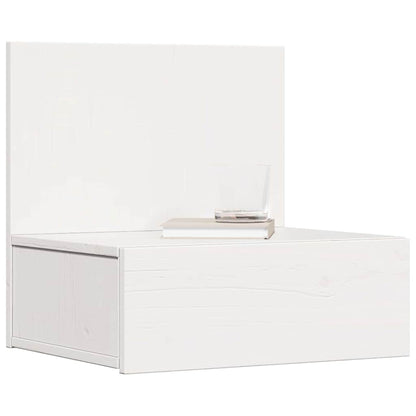 Bedside Table 2 pcs White 42 x 32.5 x 40 cm Solid pine wood