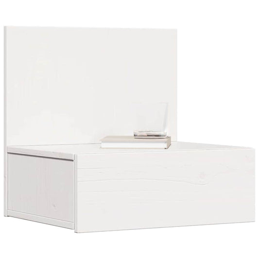 Bedside Table 2 pcs White 42 x 32.5 x 40 cm Solid pine wood