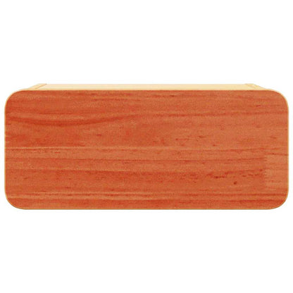 Bedside Table Wax brown 39 x 34 x 16.5 cm Solid pine wood