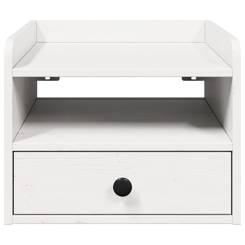 Bedside Table 2 pcs White 38 x 36 x 29.5 cm Solid pine wood