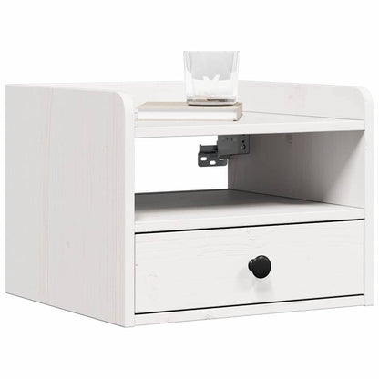 Bedside Table 2 pcs White 38 x 36 x 29.5 cm Solid pine wood