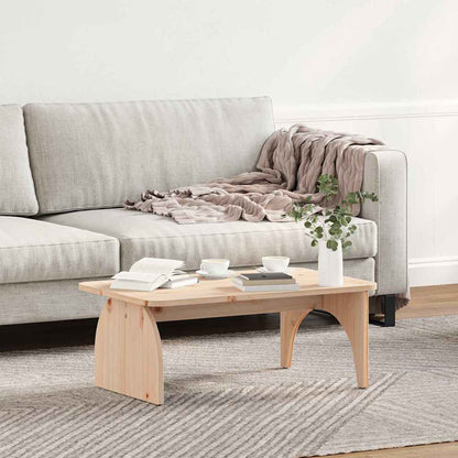 Coffee Table Natural 80 x 50 x 31 cm Solid pine wood