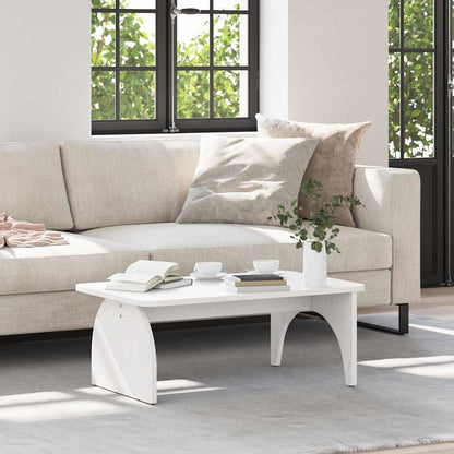 Coffee Table White 80 x 50 x 31 cm Solid pine wood