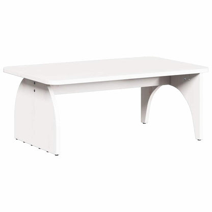 Coffee Table White 80 x 50 x 31 cm Solid pine wood