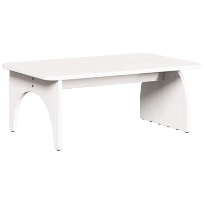Coffee Table White 80 x 50 x 31 cm Solid pine wood