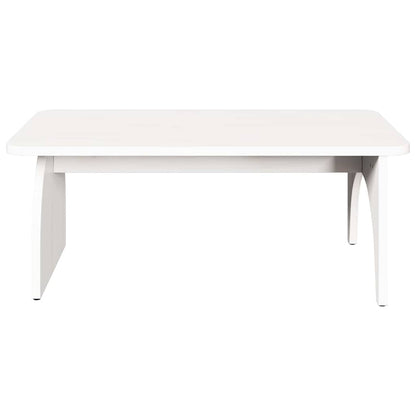 Coffee Table White 80 x 50 x 31 cm Solid pine wood