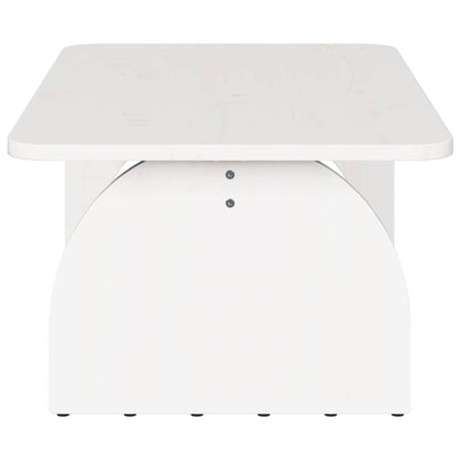 Coffee Table White 80 x 50 x 31 cm Solid pine wood