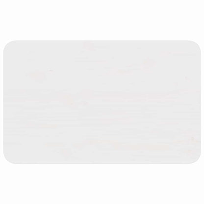 Coffee Table White 80 x 50 x 31 cm Solid pine wood