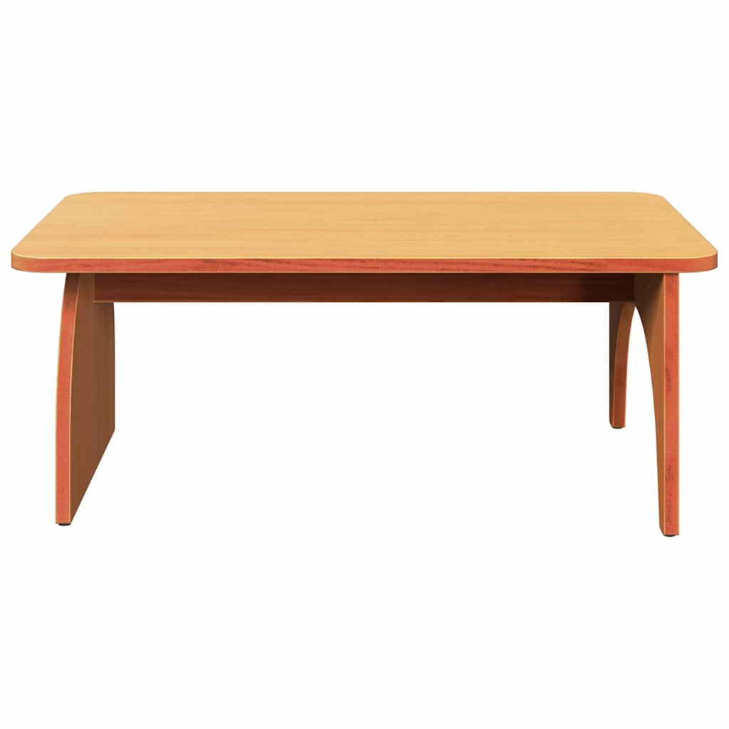 Coffee Table Wax Brown 80 x 50 x 31 cm Solid pine wood